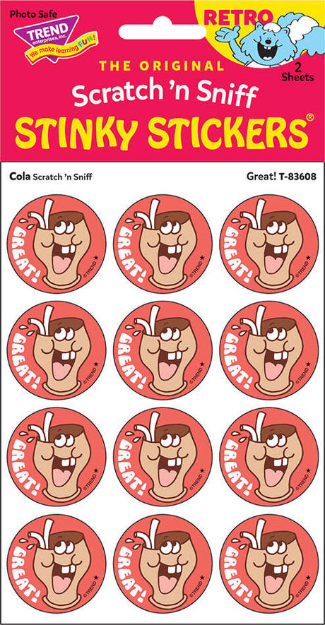 Great! - Cola scent Retro Stinky Stickers® (24 ct.)