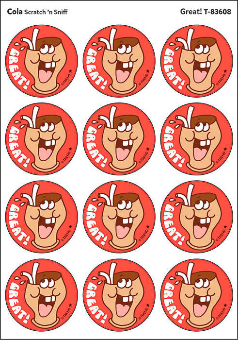 Great! - Cola scent Retro Stinky Stickers® (24 ct.)