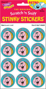 Ham It Up! - Ham scent Retro Stinky Stickers® (24 ct.)