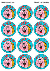 Ham It Up! - Ham scent Retro Stinky Stickers® (24 ct.)