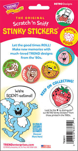 Keep Rolling! - Leather scent Retro Stinky Stickers® (24 ct.)