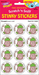 Right On! - Pineapple scent Retro Stinky Stickers® (24 ct.)