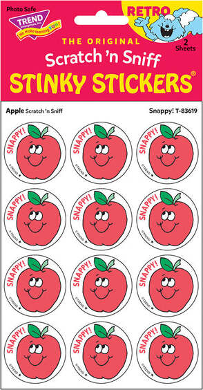 Snappy! - Apple scent Retro Stinky Stickers® (24 ct.)