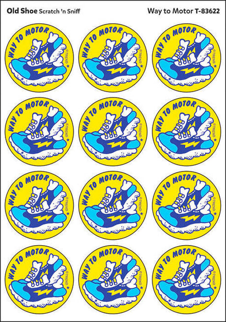 Way to Motor - Old Shoe scent Retro Stinky Stickers® (24 ct.)