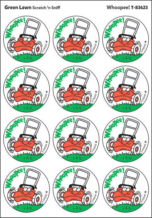 Whoopee! - Green Lawn scent Retro Stinky Stickers® (24 ct.)