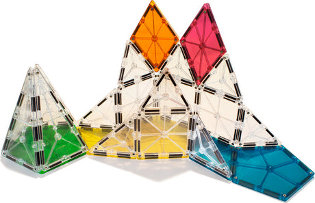 MAGNA-TILES® Polygons 8-Piece Expansion Set, The ORIGINAL Magnetic Building Brand