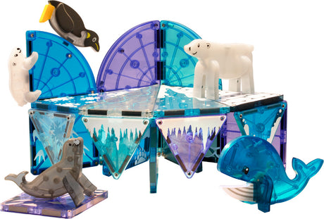 MAGNA-TILES Arctic Animals 25-Piece Magnetic Construction Set, The ORIGINAL Magnetic Building Brand