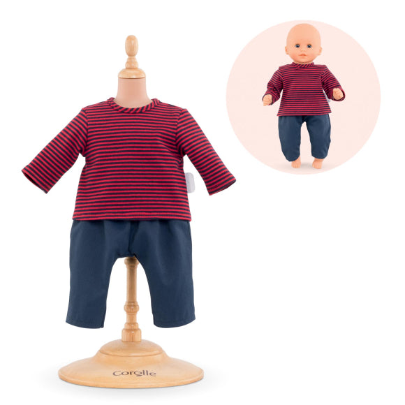 Corolle 12" Jeans and Striped T-Shirt Set