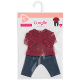 Corolle 12" Jeans and Striped T-Shirt Set