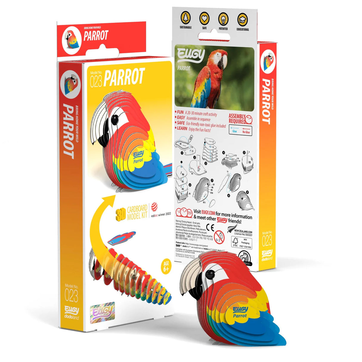 Eugy Parrot 3D Puzzle