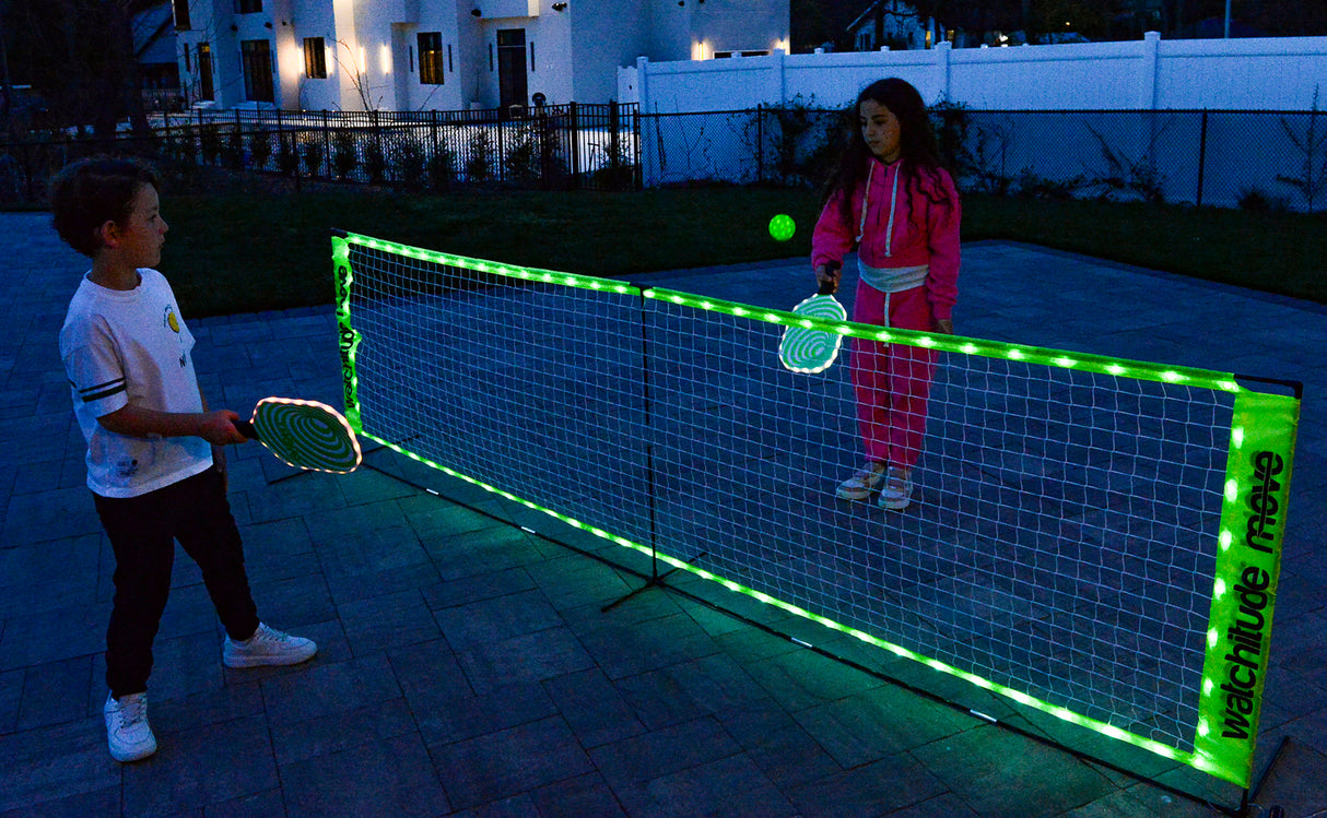 LED Light-Up Pickleball Net Set