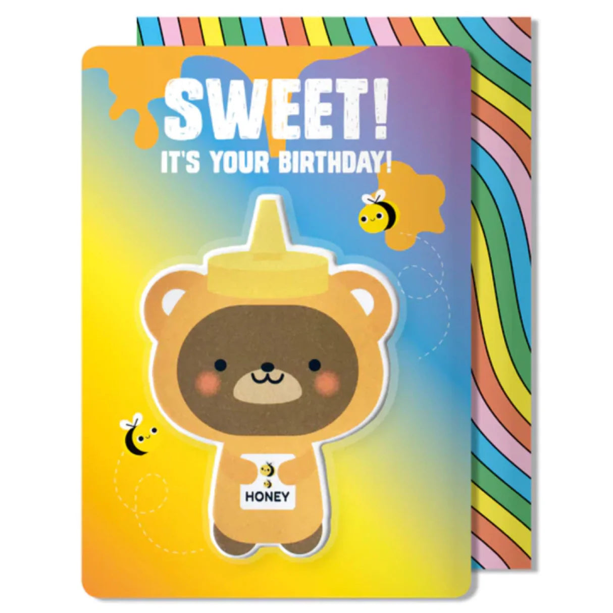 Monkey Puffy Sticker Card