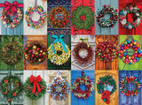 Holiday Wreaths - 500 Piece - White Mountain Puzzles