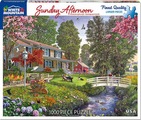 Sunday Afternoon - 1000 Piece - White Mountain Puzzles