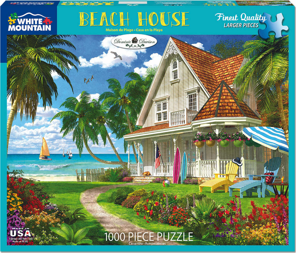 Beach House - 1000 Piece - White Mountain Puzzles