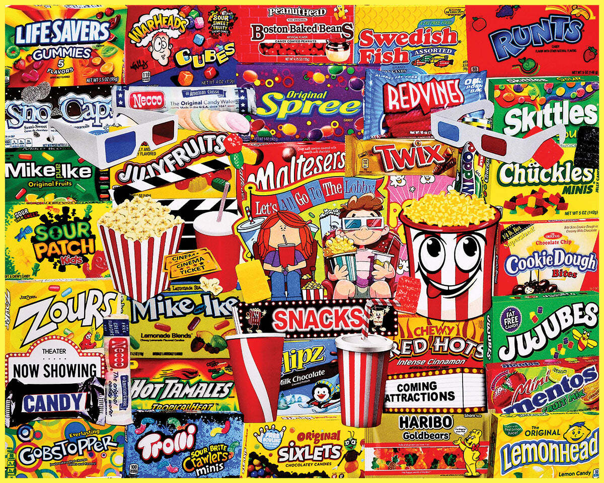 Movie Snacks - 1000 Piece Jigsaw Puzzle