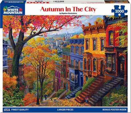 Autumn In The City - 1000 Piece Jigsaw Puzzle