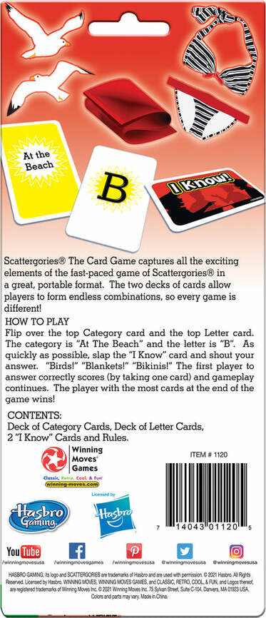 Scattergories - the card game