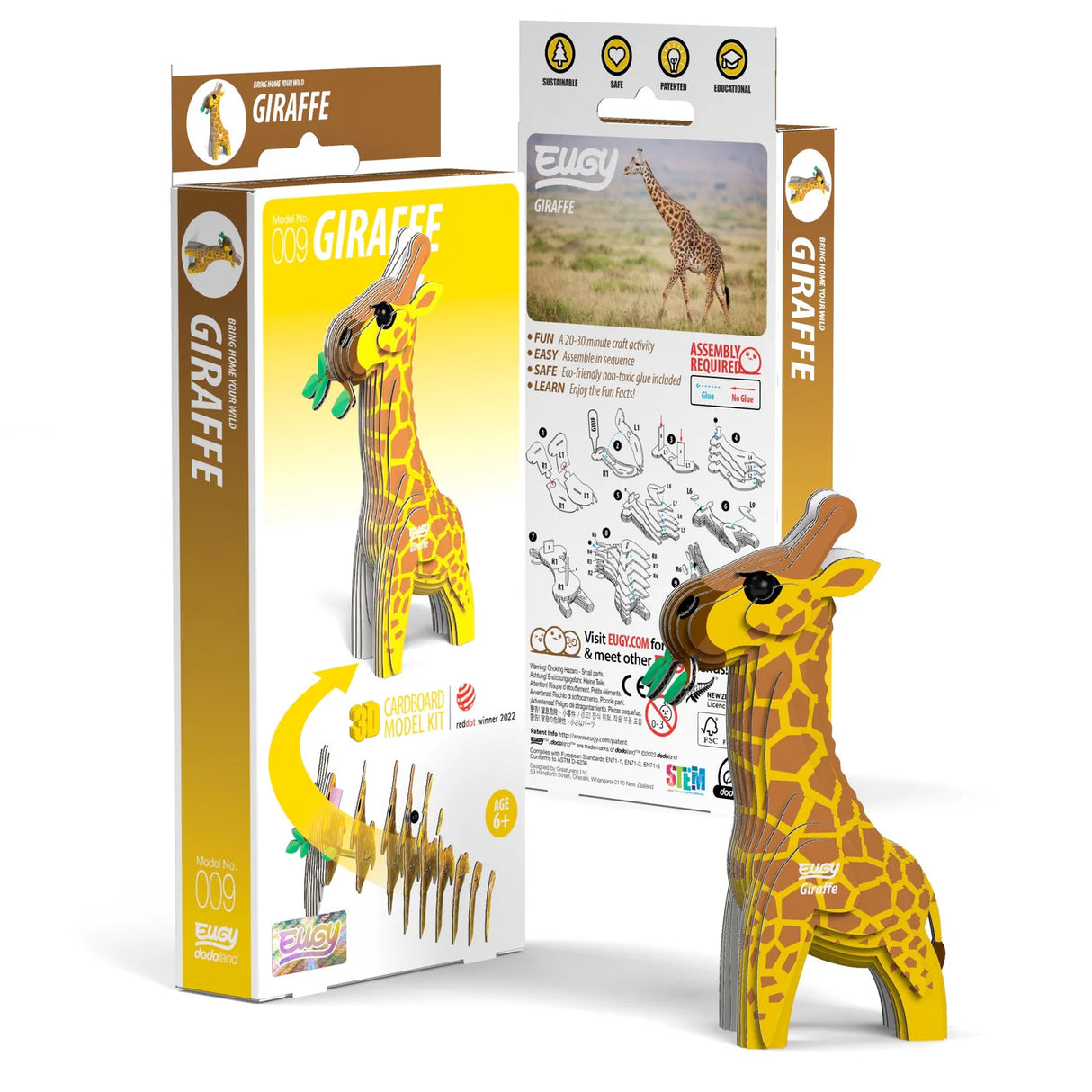 Eugy Giraffe 3D Puzzle