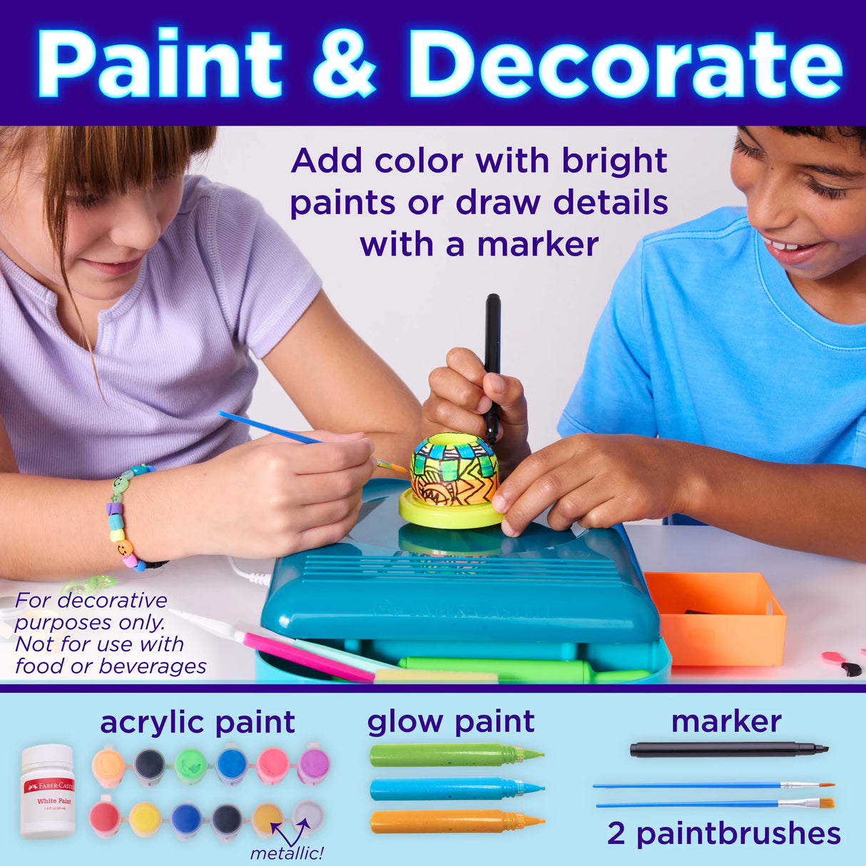 Neon Glow Pottery Studio