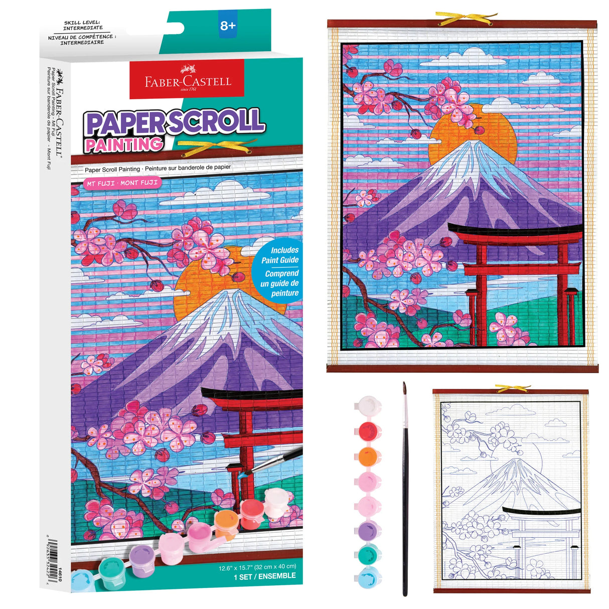 Mt Fuji Paper Scroll Coloring