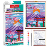 Mt Fuji Paper Scroll Coloring
