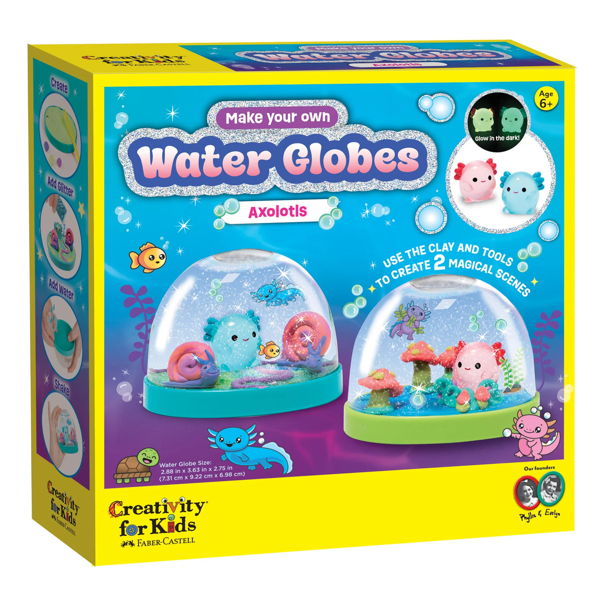 Axolotl Myo Water Globes Creativity For Kids
