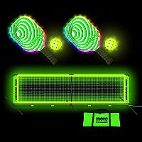 LED Light-Up Kids Pickleball 10' Net Set