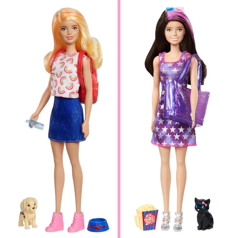  Barbie Color Reveal Doll Set with 25 Surprises Including 2 Pets  & Day-to-Night Transformation: 15 Mystery Bags Contain Doll Clothes &  Accessories for 2 Looks; Water Reveals Look of Metallic Doll 