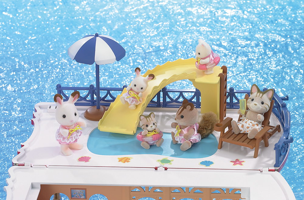 seaside cruiser houseboat sylvanian families