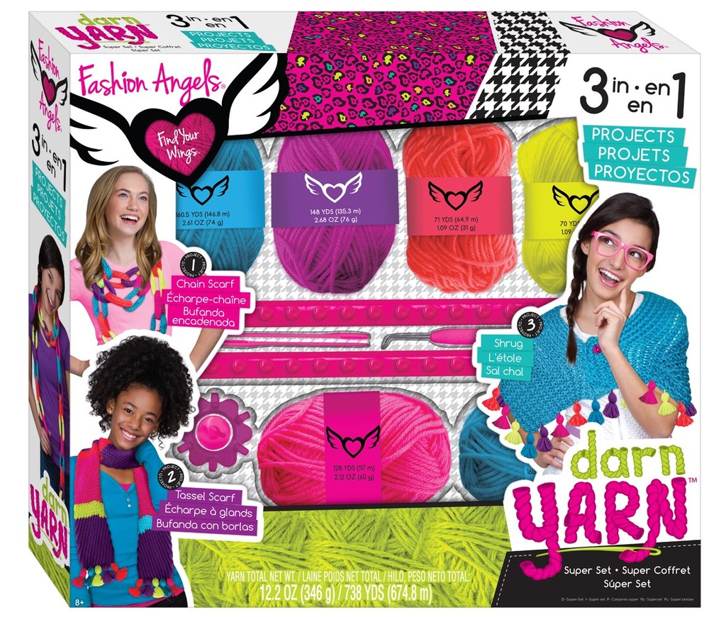 Fashion Angels Darn Yarn 6 in 1 Super Set Kit 