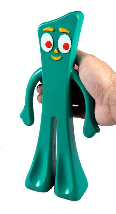 green stretchy toy