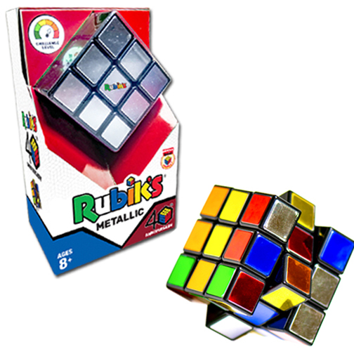 40thAnniversary Edition - Metallic Rubik's Cube - Fun Stuff Toys