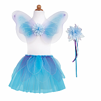 Blue Fancy Flutter Skirt Wings Size 4-6