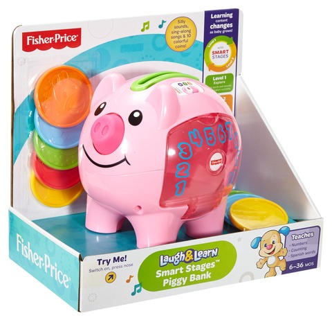 Fisher-Price Laugh & Learn Count and Learn Piggy Bank 