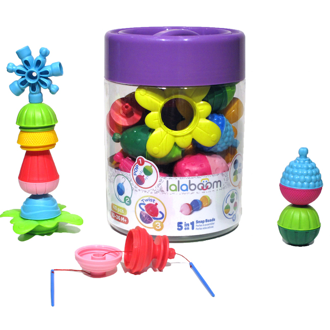Lalaboom 48 Piece Beads and Accessories - Fun Stuff Toys